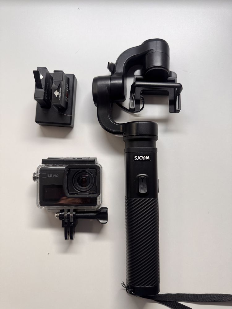 Kamerka sportowa + gimbal sjcam