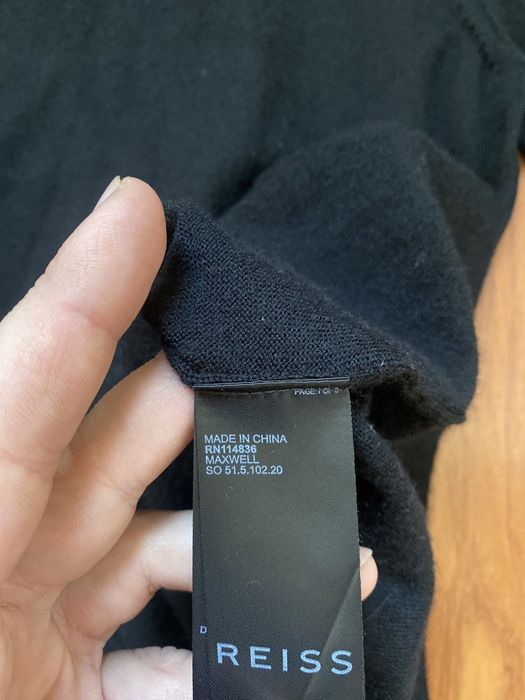 Reiss шерстяное мужское поло