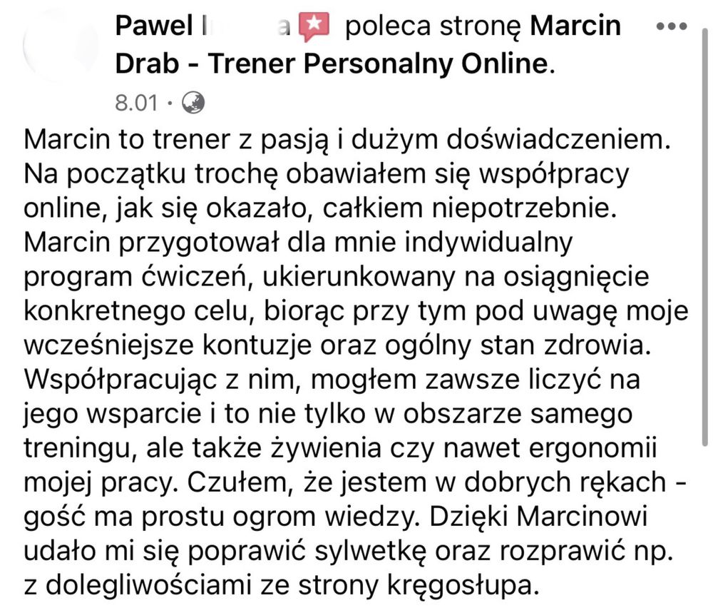 Trener Personalny - zrób formę na lato i nie strać jej na wakacjach!!