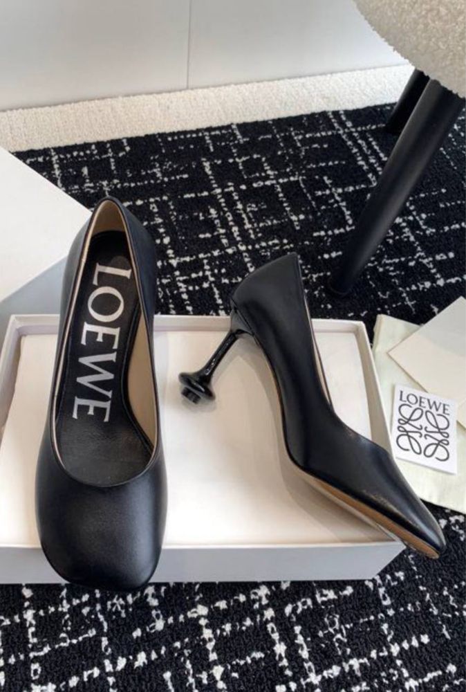 Loewe / Туфли на высоком каблуке с квадратным носком