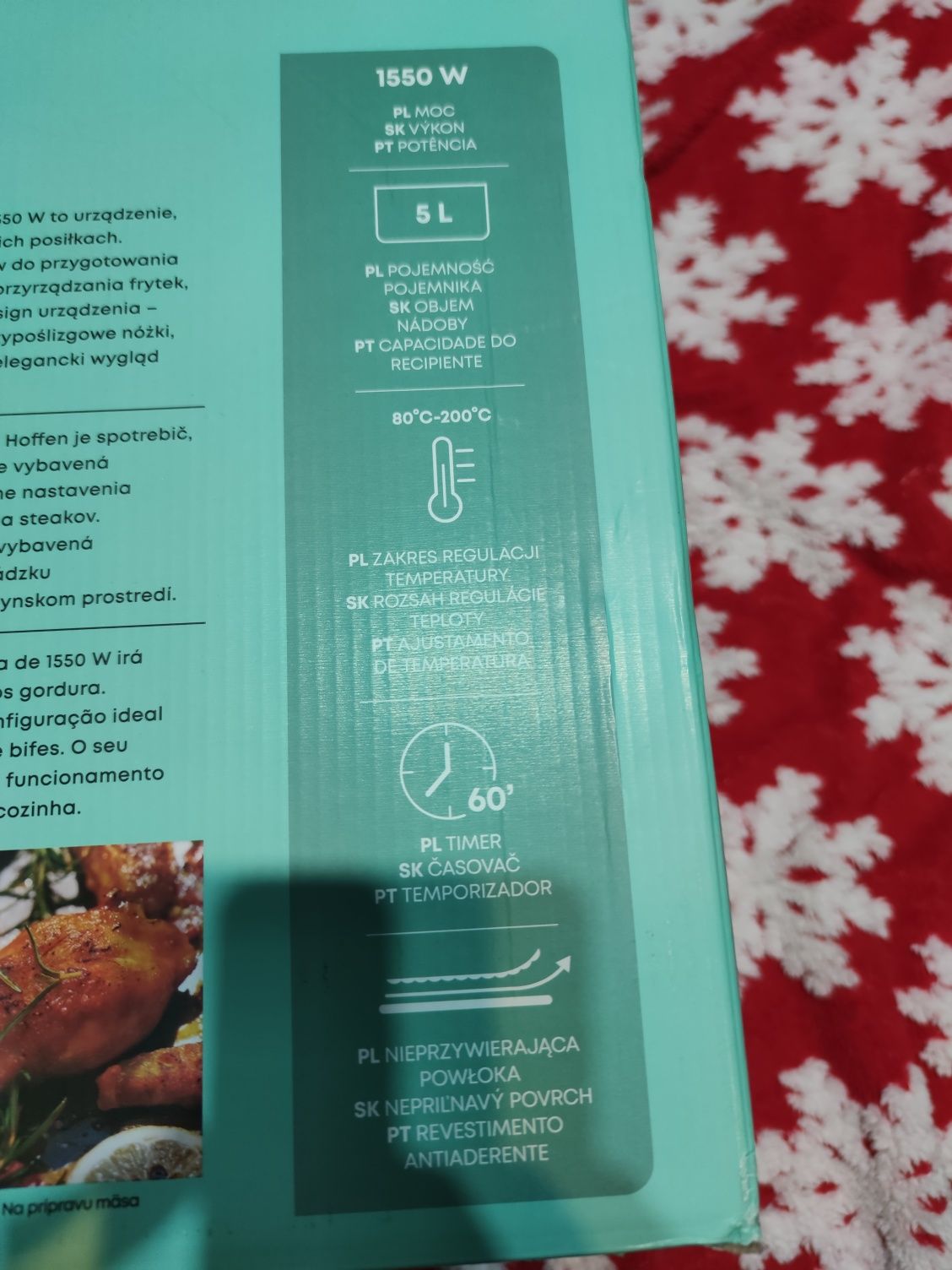 Frytkownica beztłuszczowa Hoffen 5l
