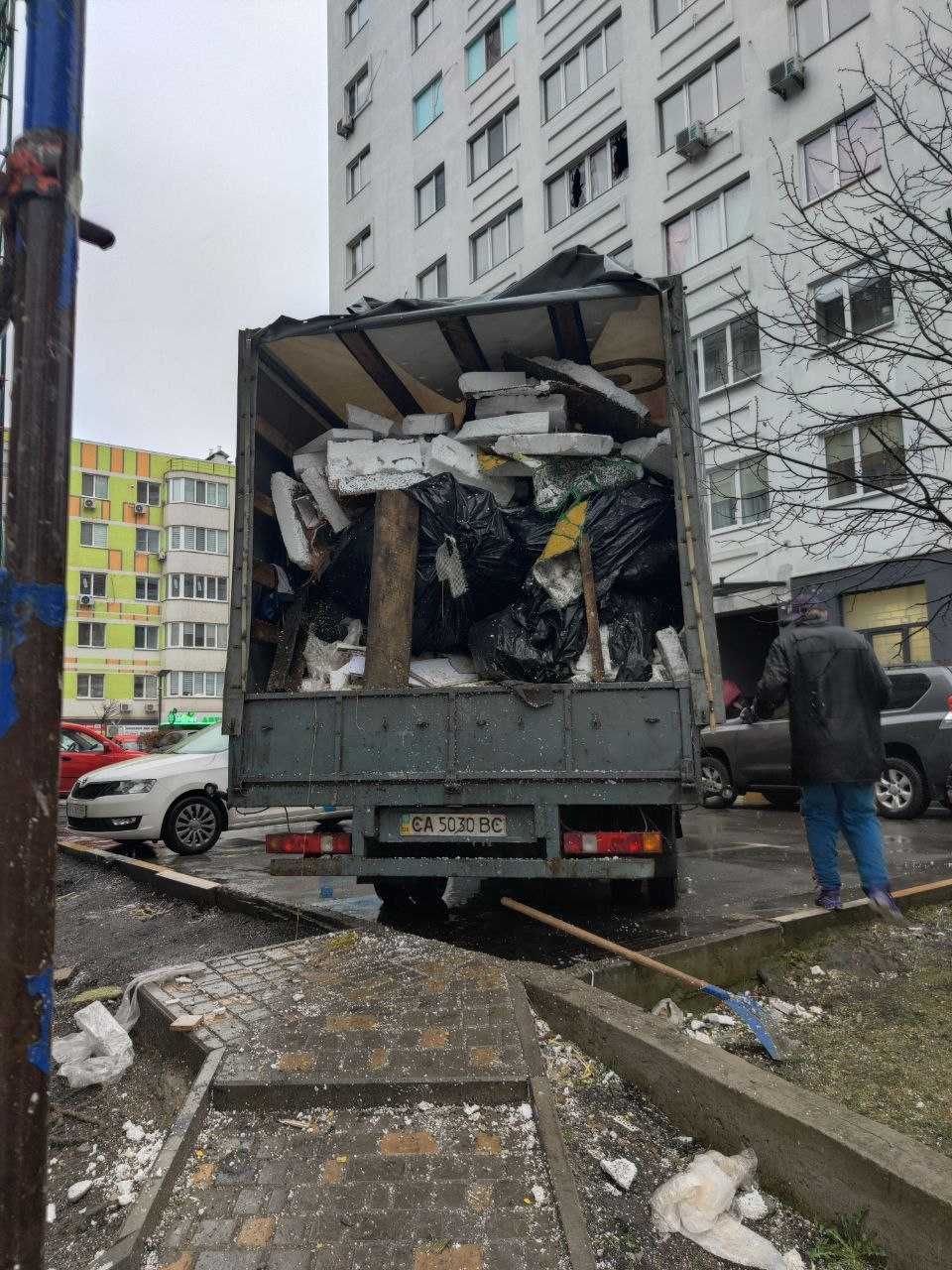 Прибирання буд сміття. 24/7. Вивіз буд сміття. Вывоз строй мусора