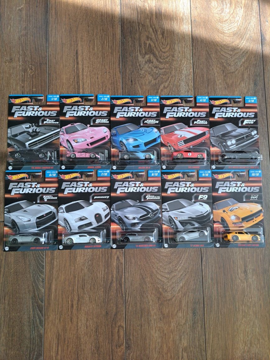 Hot Wheels Fast and Furious - 2023 Cały set