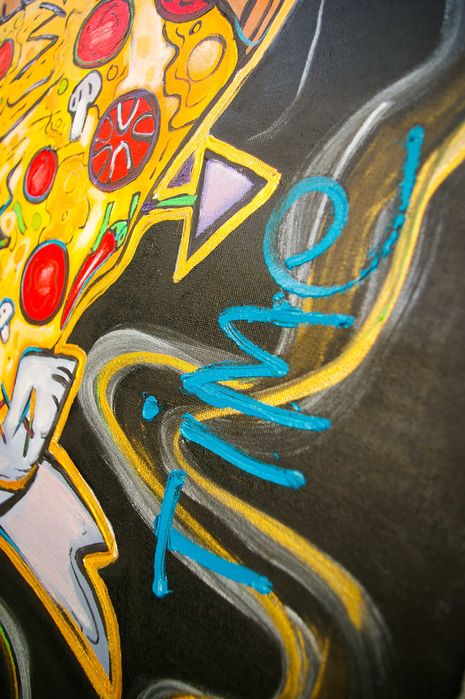 сучасна інтерьерна картина 80x70cm "Ланч тайм" в наявності