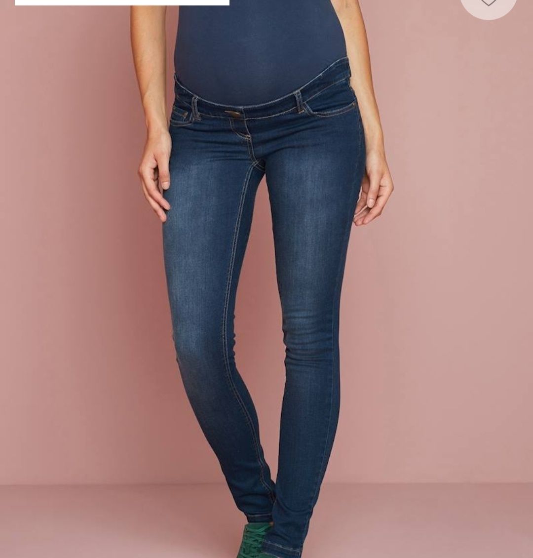 Jeans slim, entrepernas 85 cm, para grávida - ganga brut