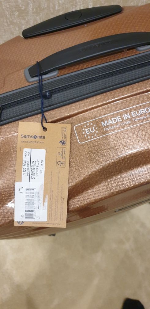 Валіза велика Samsonite 75/51.5/31, нова, curv, вага 2,5 кг