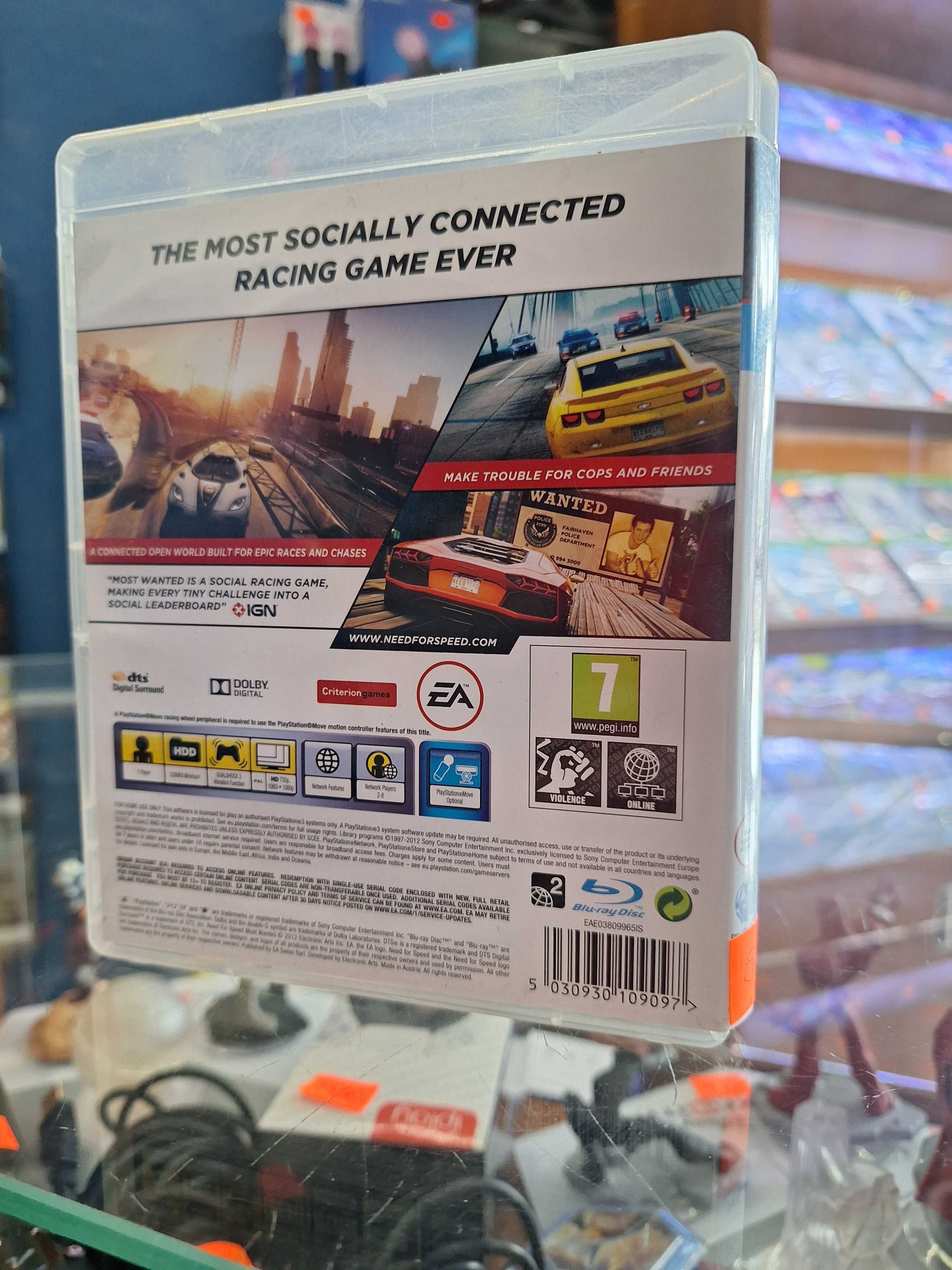 Need For Speed Most Wanted PS3, BDB, Sklep Centrum Grania