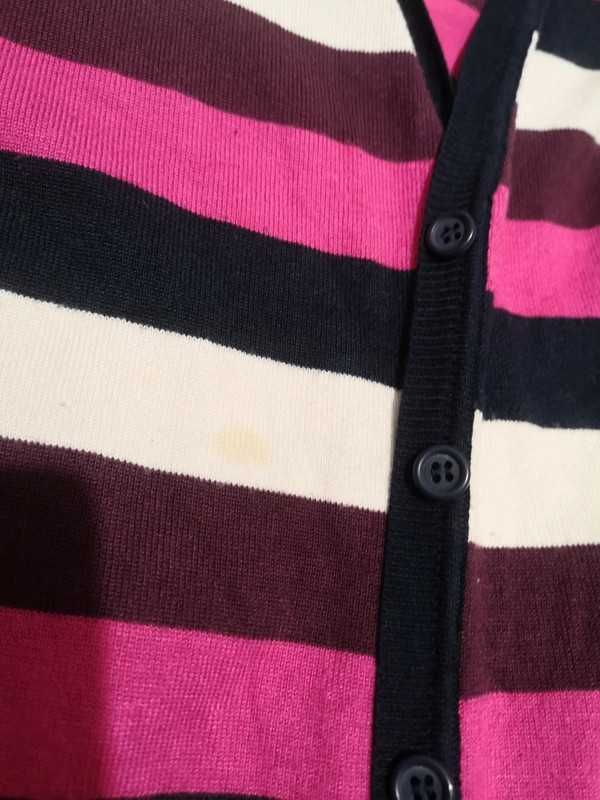 Gina Benotti rozpinany sweter w paski r. XL (48/50)