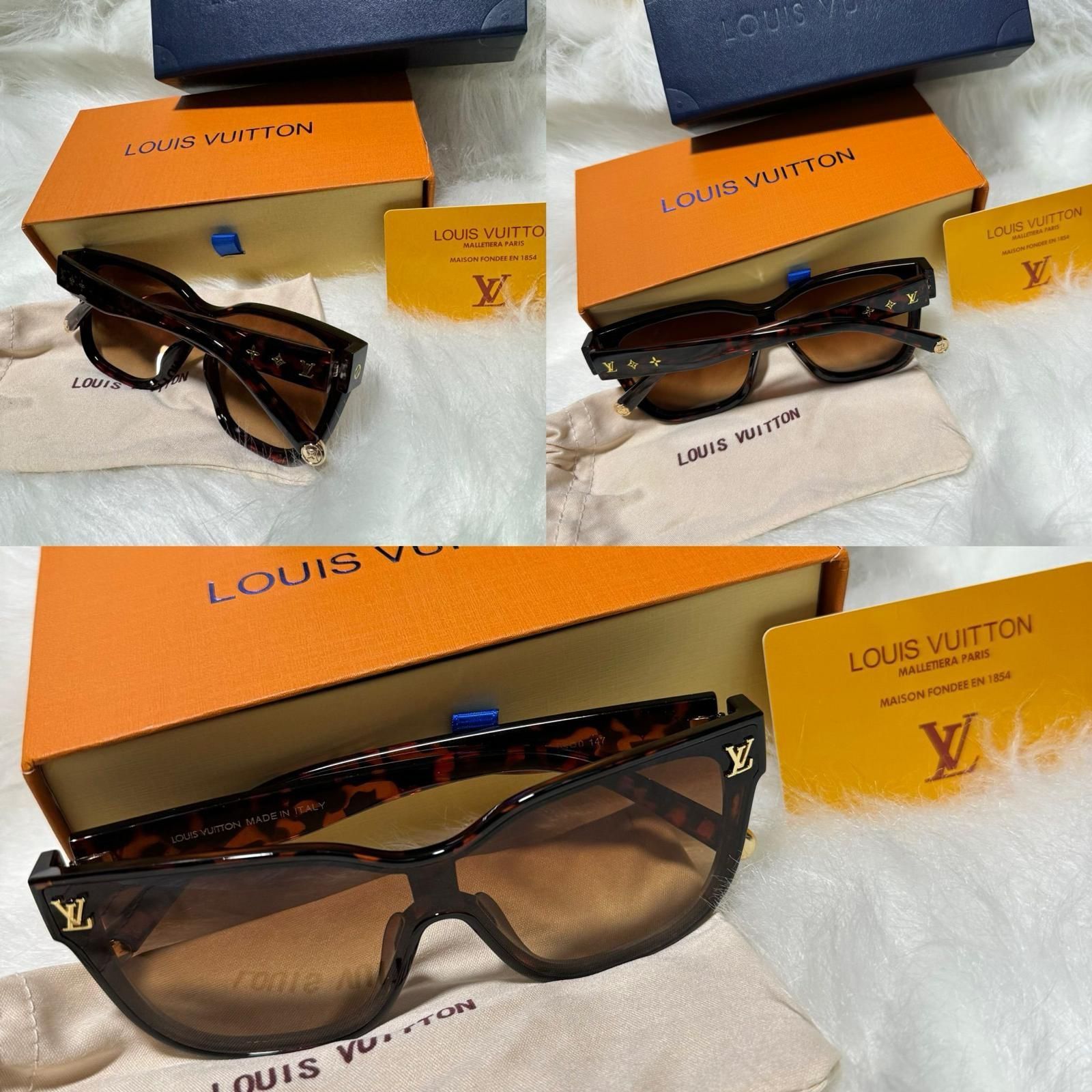 Damskie eleganckie okulary przeciwsłoneczne Louis Vuitton NOWOŚĆ