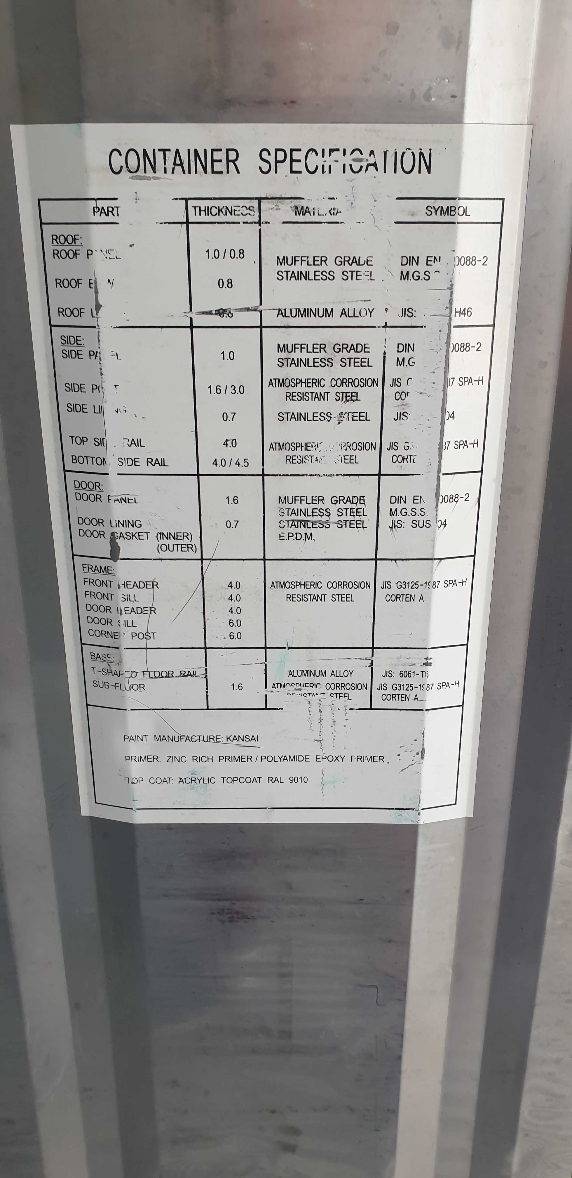 KONTENER morski /mroźnia 20'RF