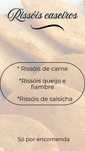 Rissois caseiros