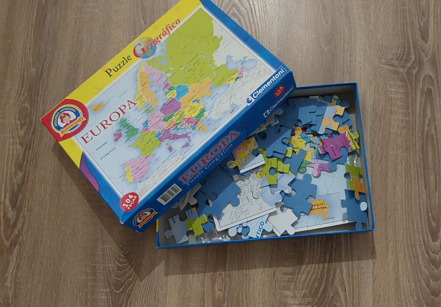 Puzzle europa 104 peças