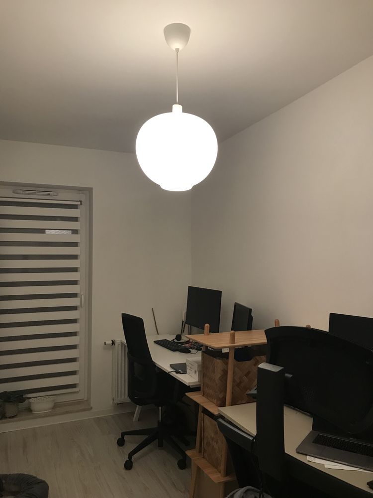 Duży Szklany mleczny klosz lampa abazur japandi minimal zara, h&m