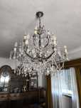 Conjunto de 3 candeeiros de cristal sala