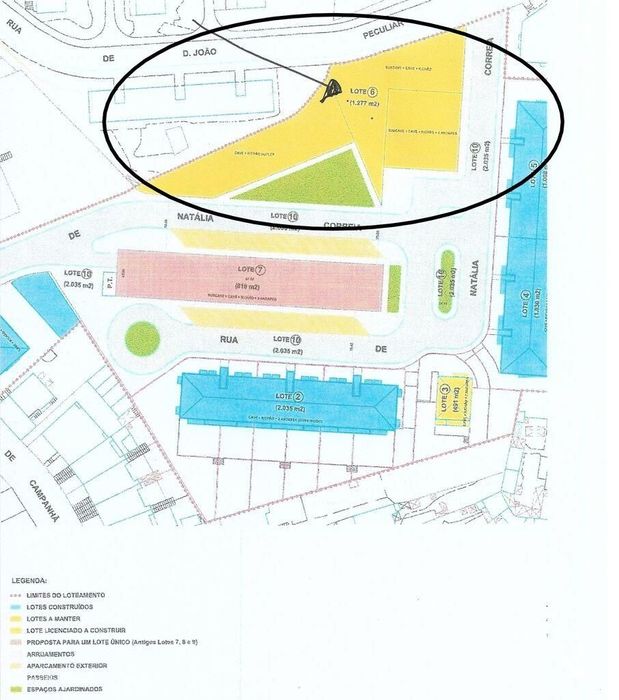 Terreno em Campanhã de 1277,00 m2