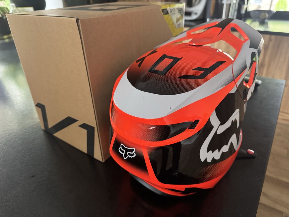 Kask fox V1 YS Leed Flo Orange
