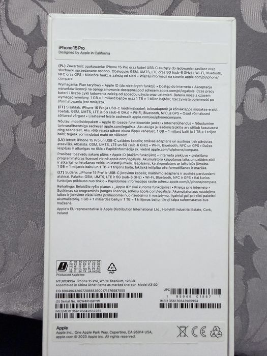 Iphone 15 pro bialy