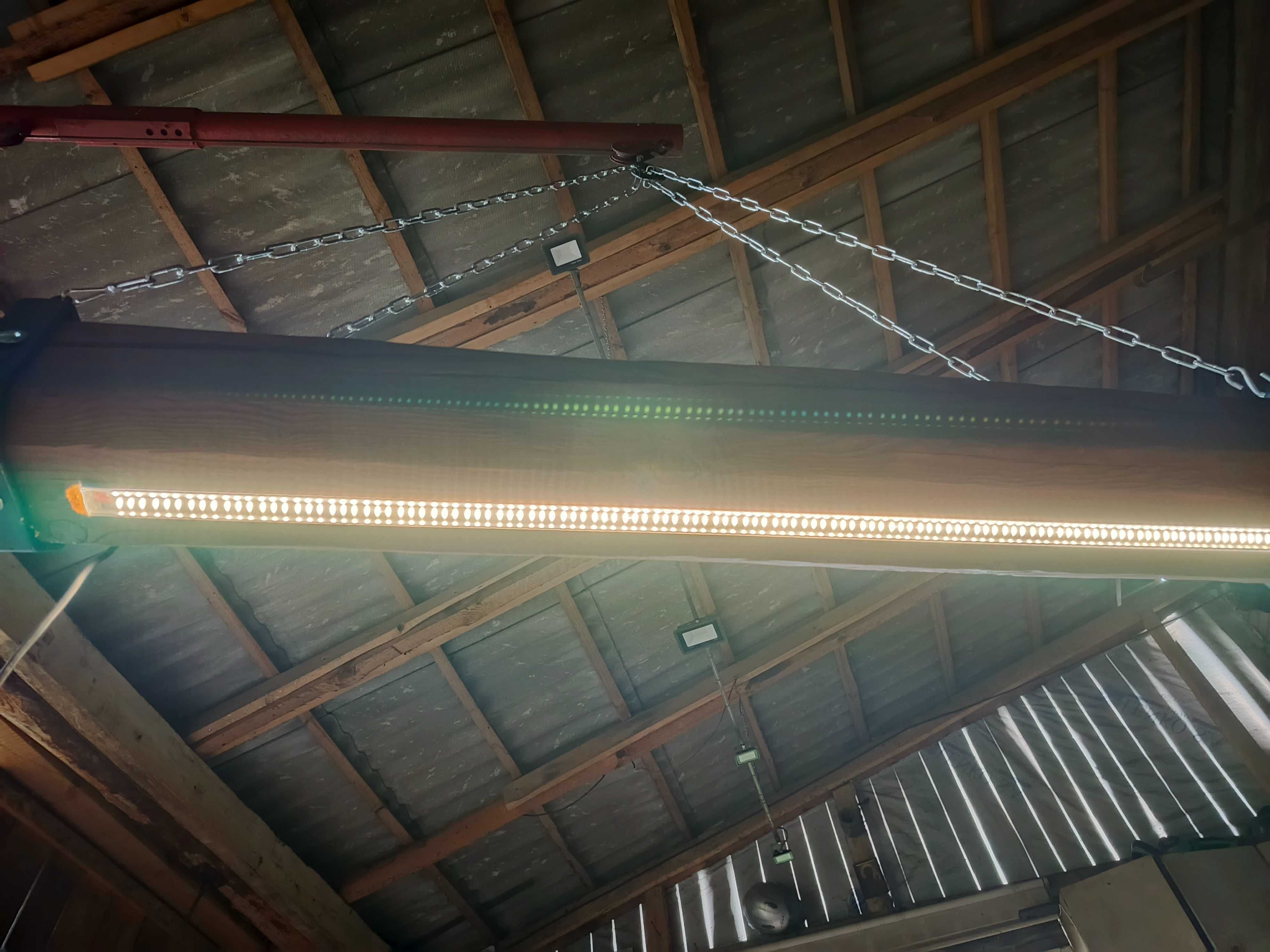 Lampa led belek stare drewno