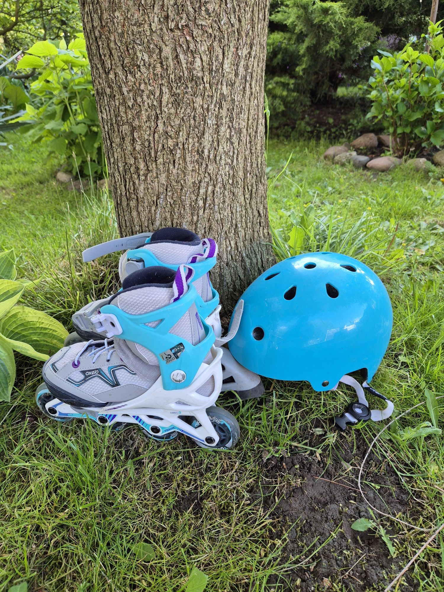 Rolki Łyżwy Kask dziecięce Oxelo Decathlon