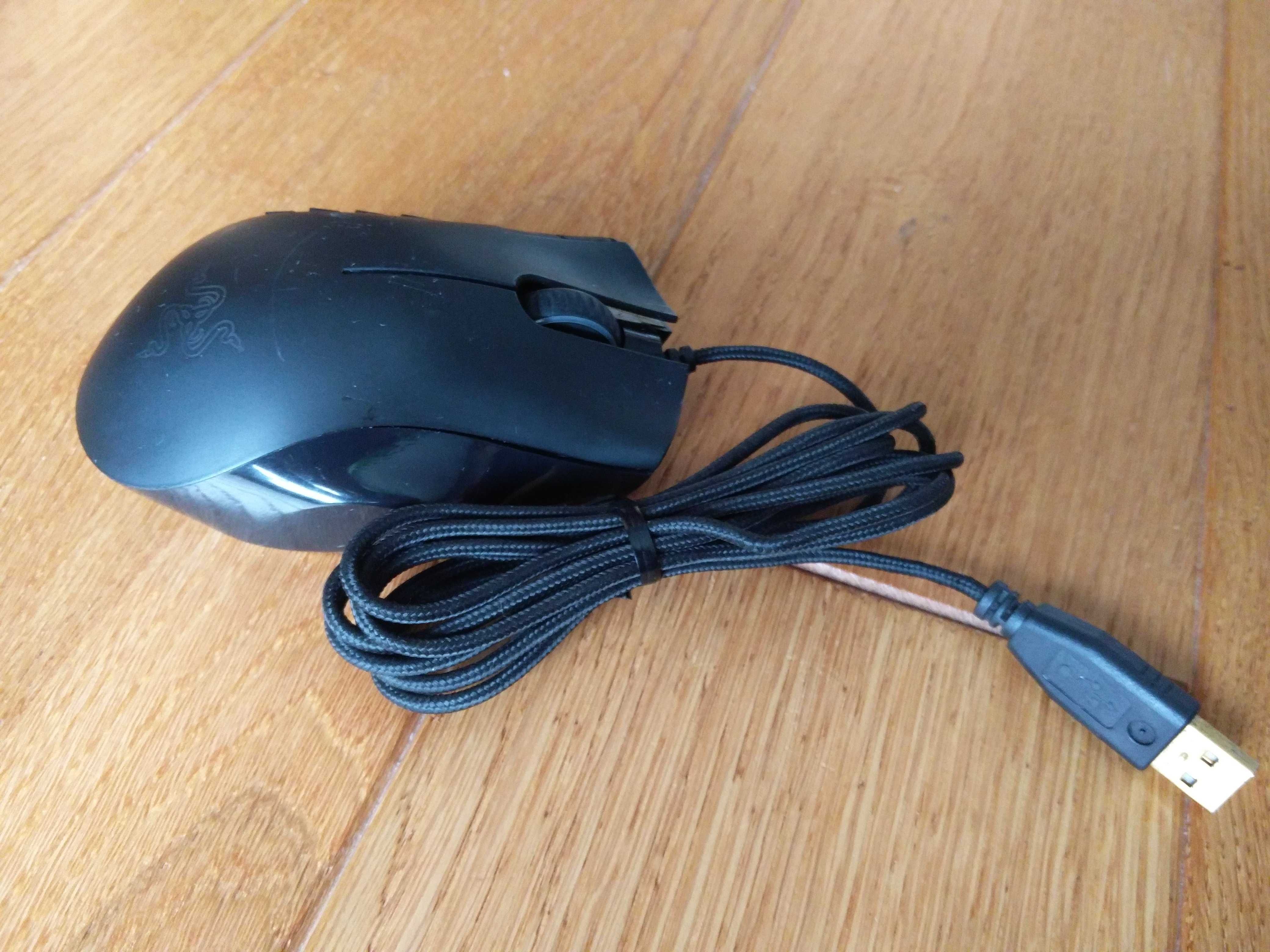 Myszka Razer Naga MMOG mysz z klawiaturą do RPG numeryczną laserowa