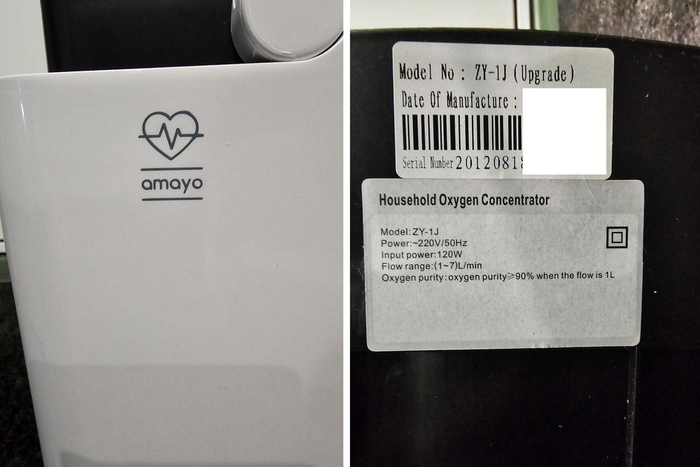 Przenośny koncentrator tlenu (jak nowy 9h pracy) - tlenoterapia