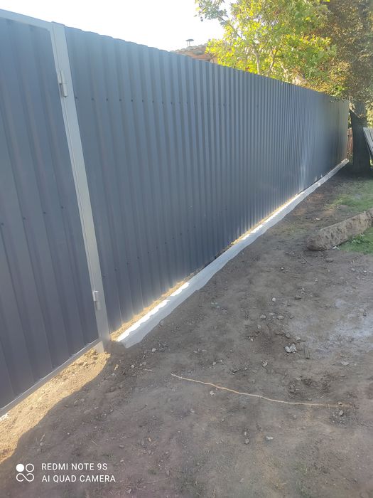Продам забор з металопрофілю, ворота,калітка