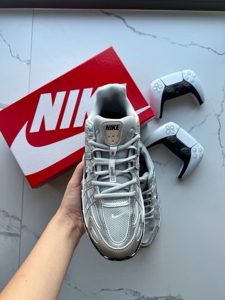 Nike P-6000 Silver Black