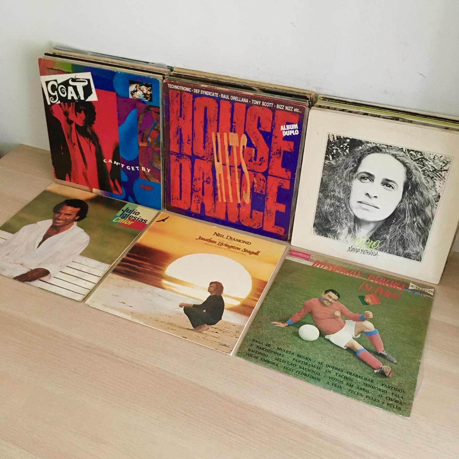 Discos vinil LP - 3€ cada - pop rock jazz portuguesa brasileira