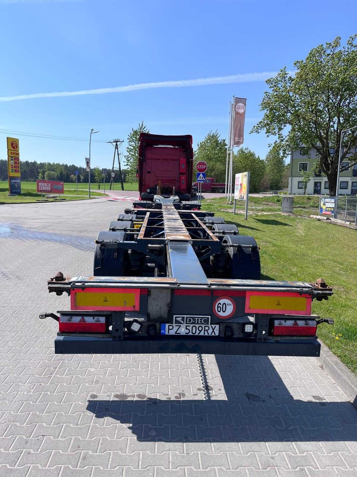 Naczepa podkontenerowa D-TEC FT-LS-S / Flexi Trailer STAN BARDZO DOBRY