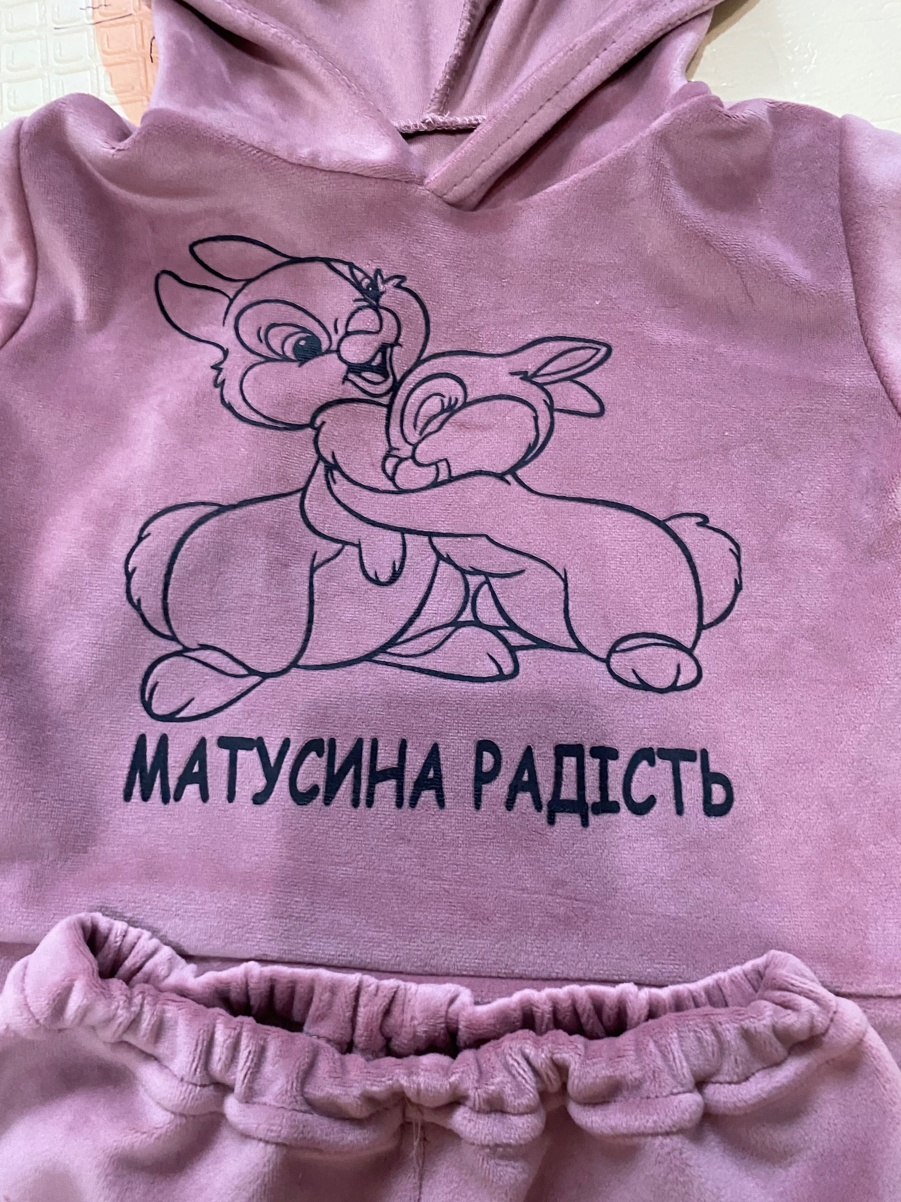 Костюм велюровий з вушками розмір 26