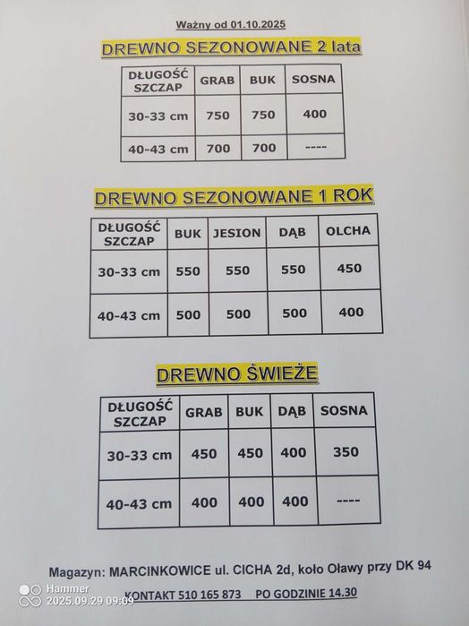 DREWNO kominkowe BUK, GRAB