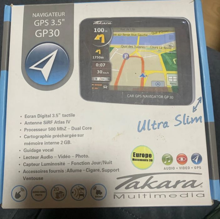 GPS 3.5’’ novo em caixa takara