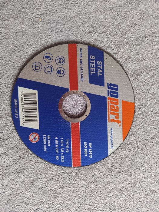 Gopart tarcza do cięcia stali 115x1x22 płaska 4 szt