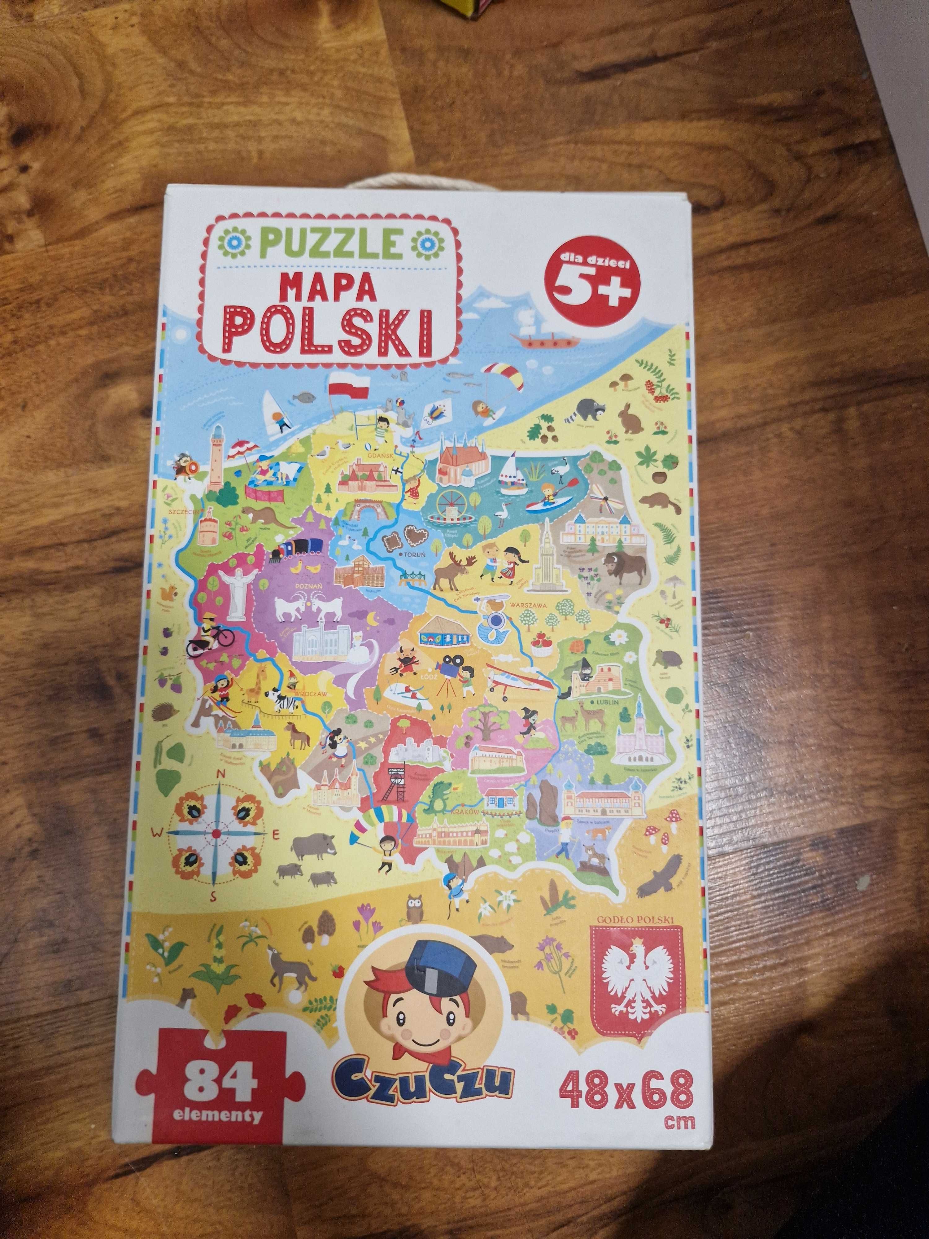 Puzzle Mapa Polski, czu czu