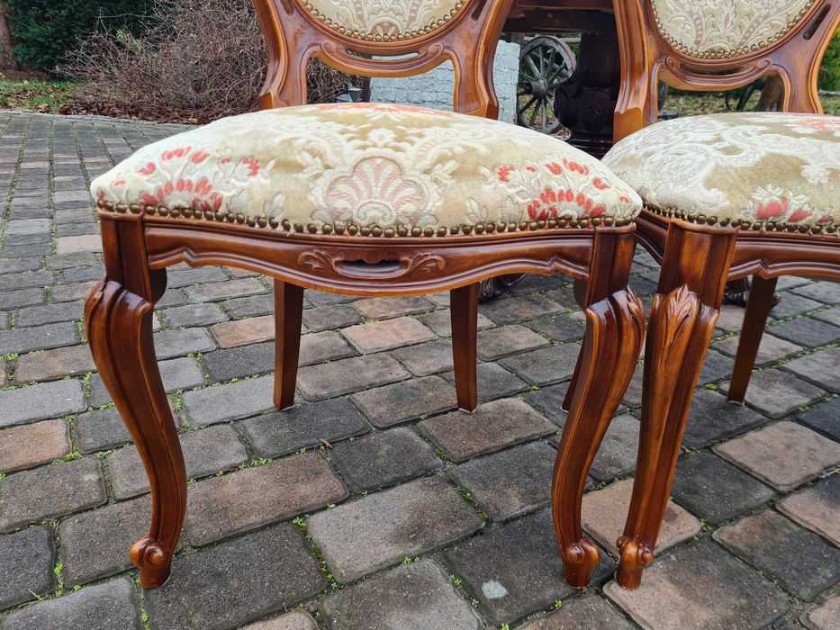 krzesła stylowe zestaw 4szt. krzesło barokowe