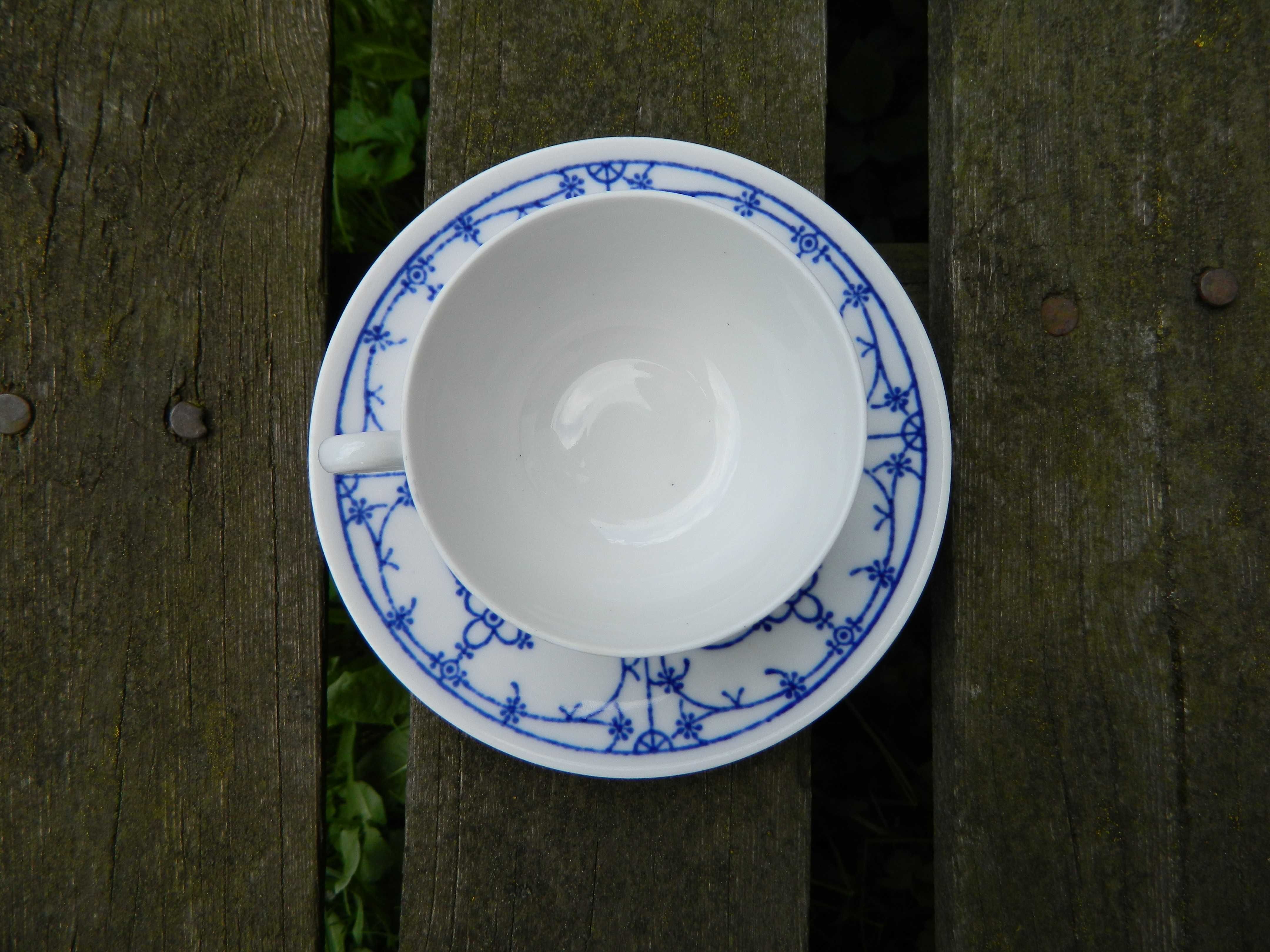 FILIŻANKA mocca espresso Bareuther Indischblau wzór cebulowy porcelana