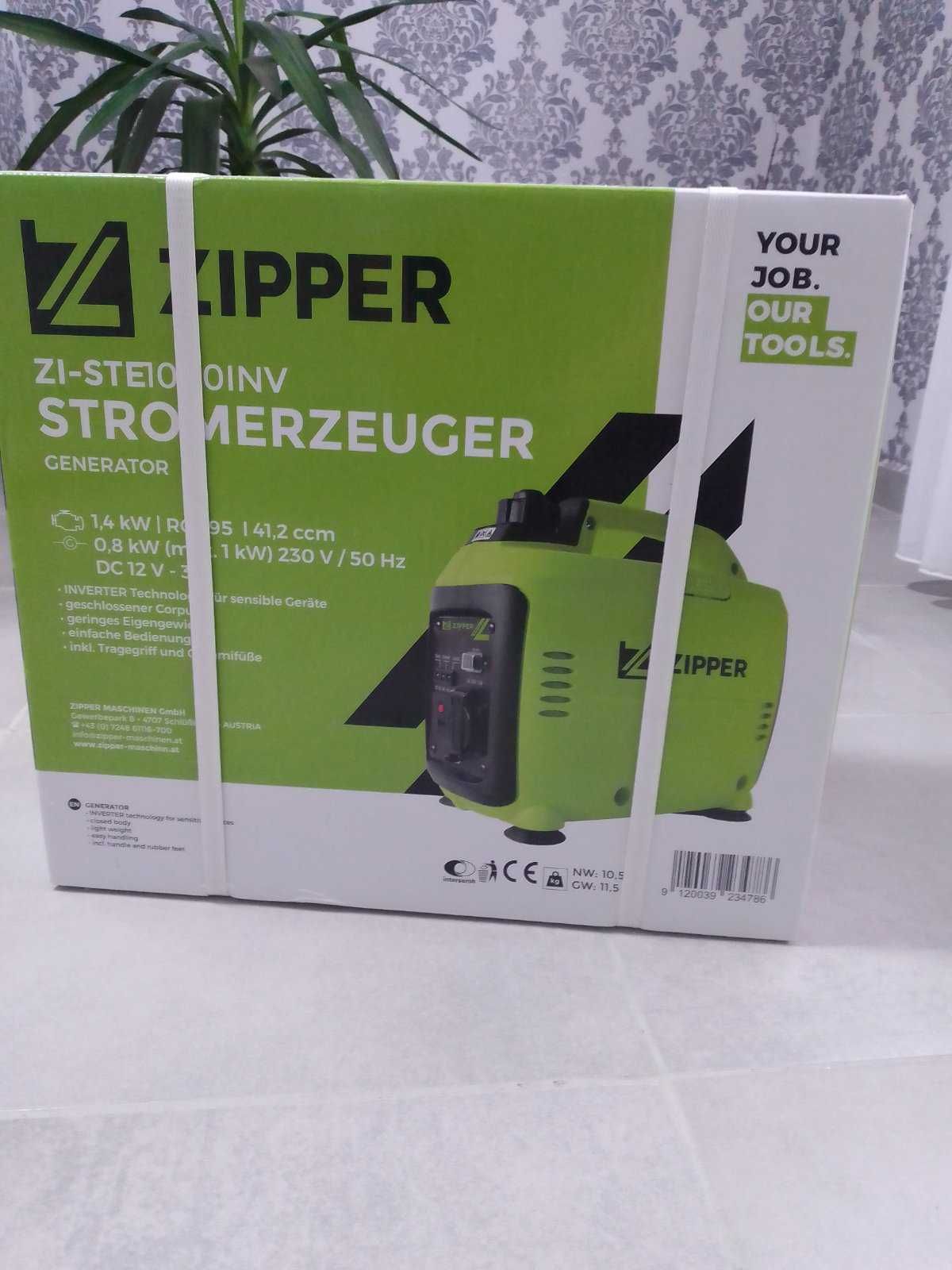 Генератор инверторный 1kw Zipper ZI-STE1000INV