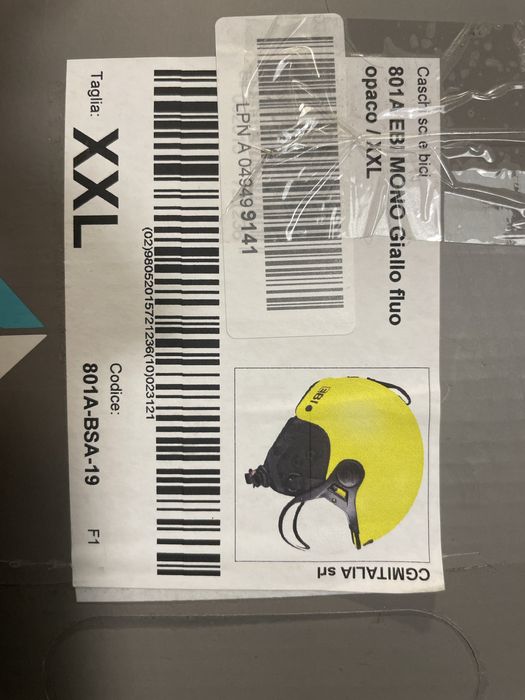 Nowy kask narciarski, snowboard CGM Ebi Mono zolty z przeslona