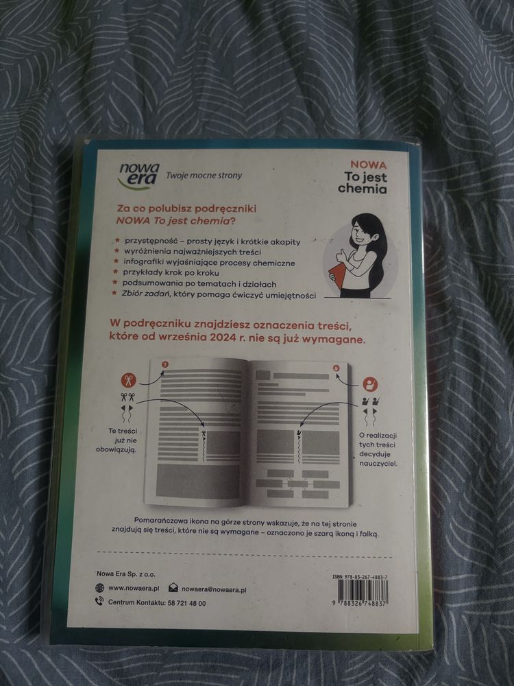 Podręcznik i karty pracy ucznia Nowa To jest chemia.