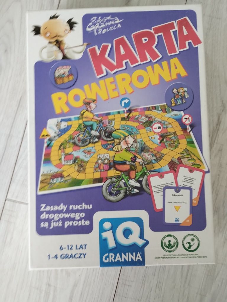 Gra dla dzieci Karta rowerowa