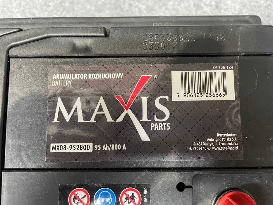 Nowy akumulator samochodowy 12V MAXIS 95 Ah/800 A