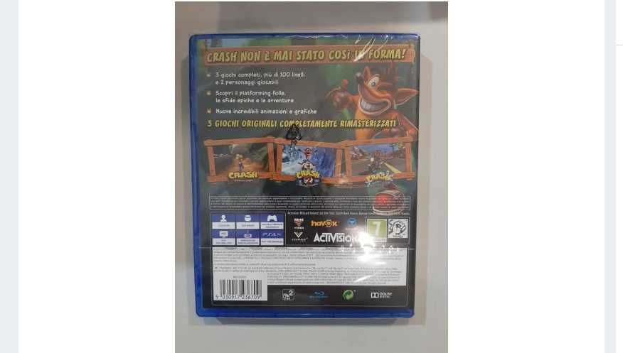 CRASH BANDICOOT n sane trilogy PS4