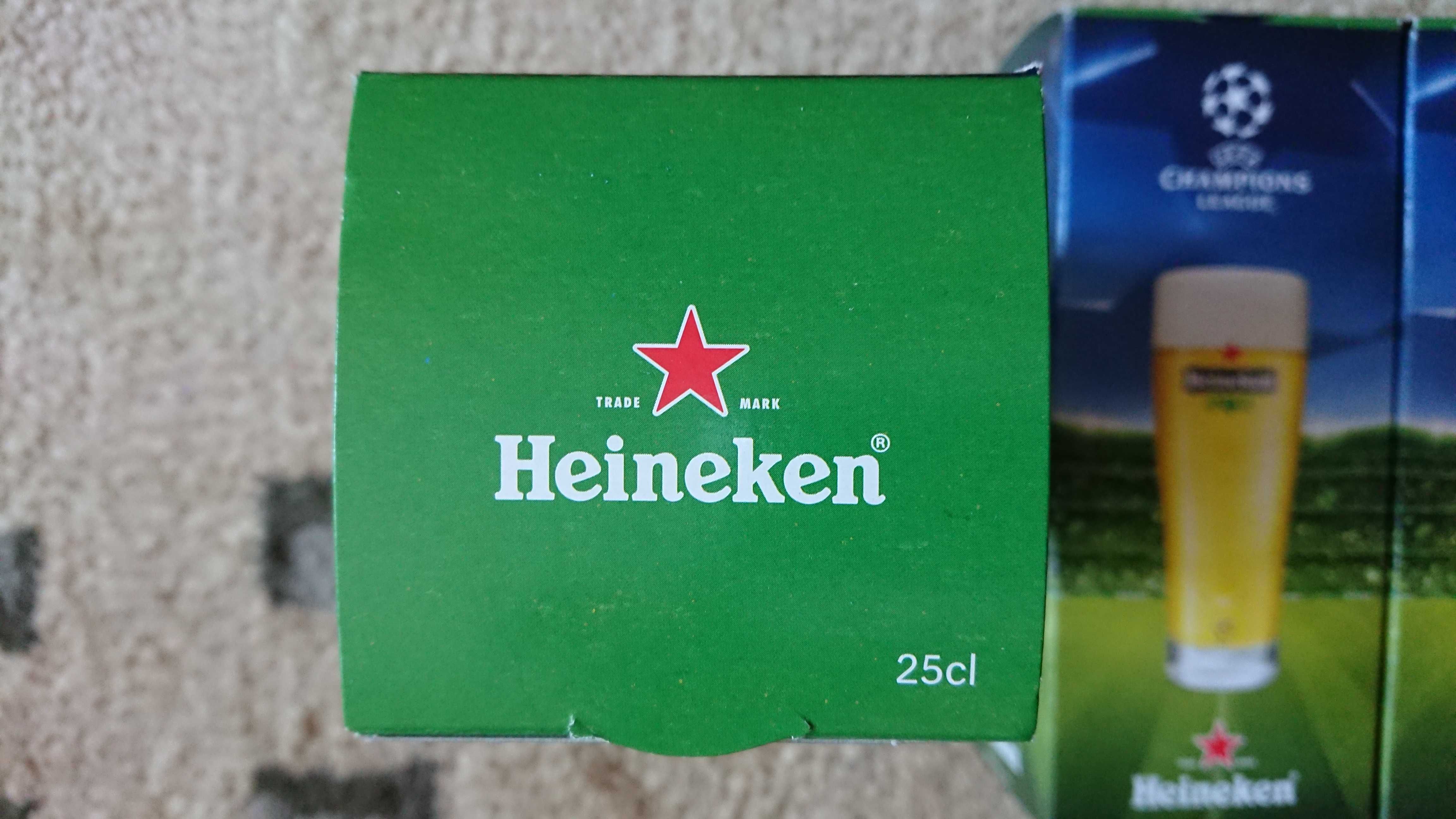 Szklanki do piwa Heineken UEFA Champions League 250ml 6 sztuk