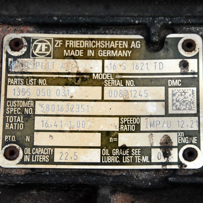 Skrzynia biegów ZF 16S1621TD z intarderem