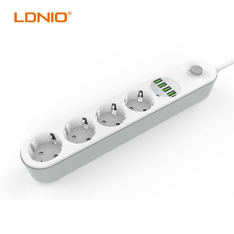 Удлинитель Ldnio SE4432 сетевой фильтр зарядка 4 220 + 4 USB 2м