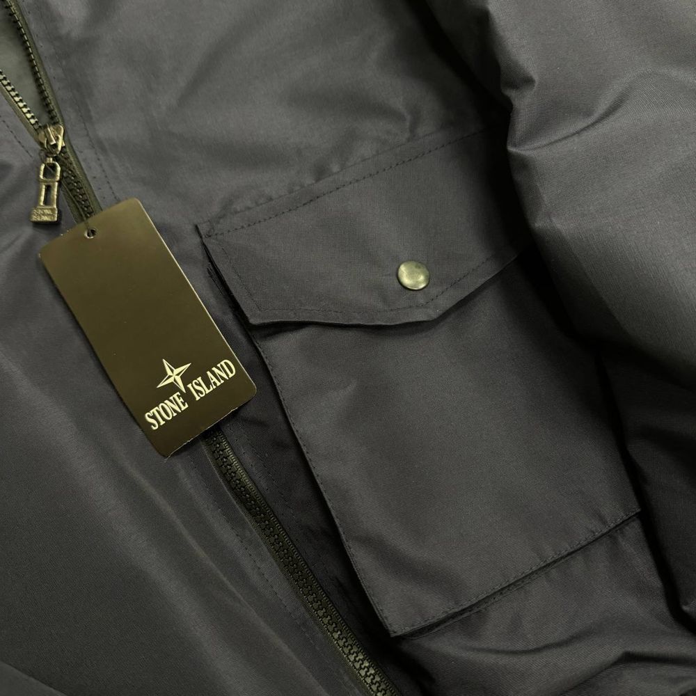 NEW SEASON! Мужская ветровка Stone Island темно-синего цвета S-XXL