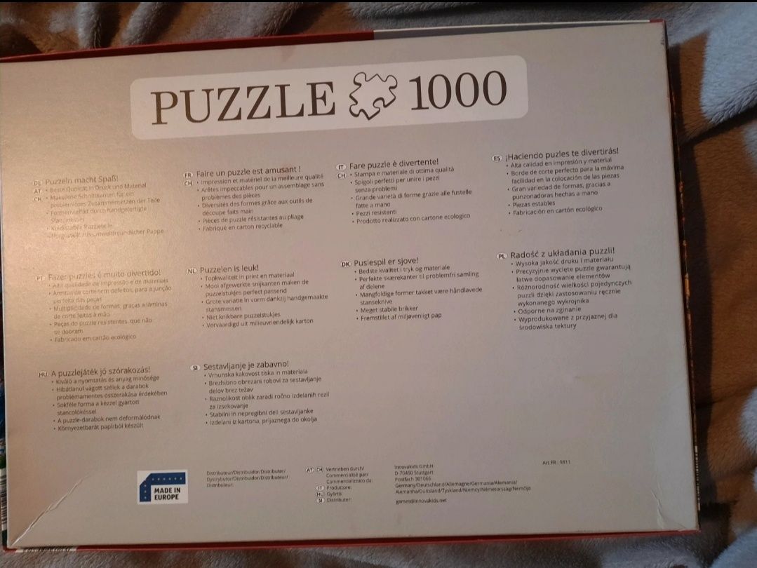 Puzzle 1000 elementów