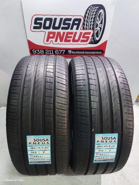 2 pneus como novos 285-45r20 pirelli - oferta dos portes