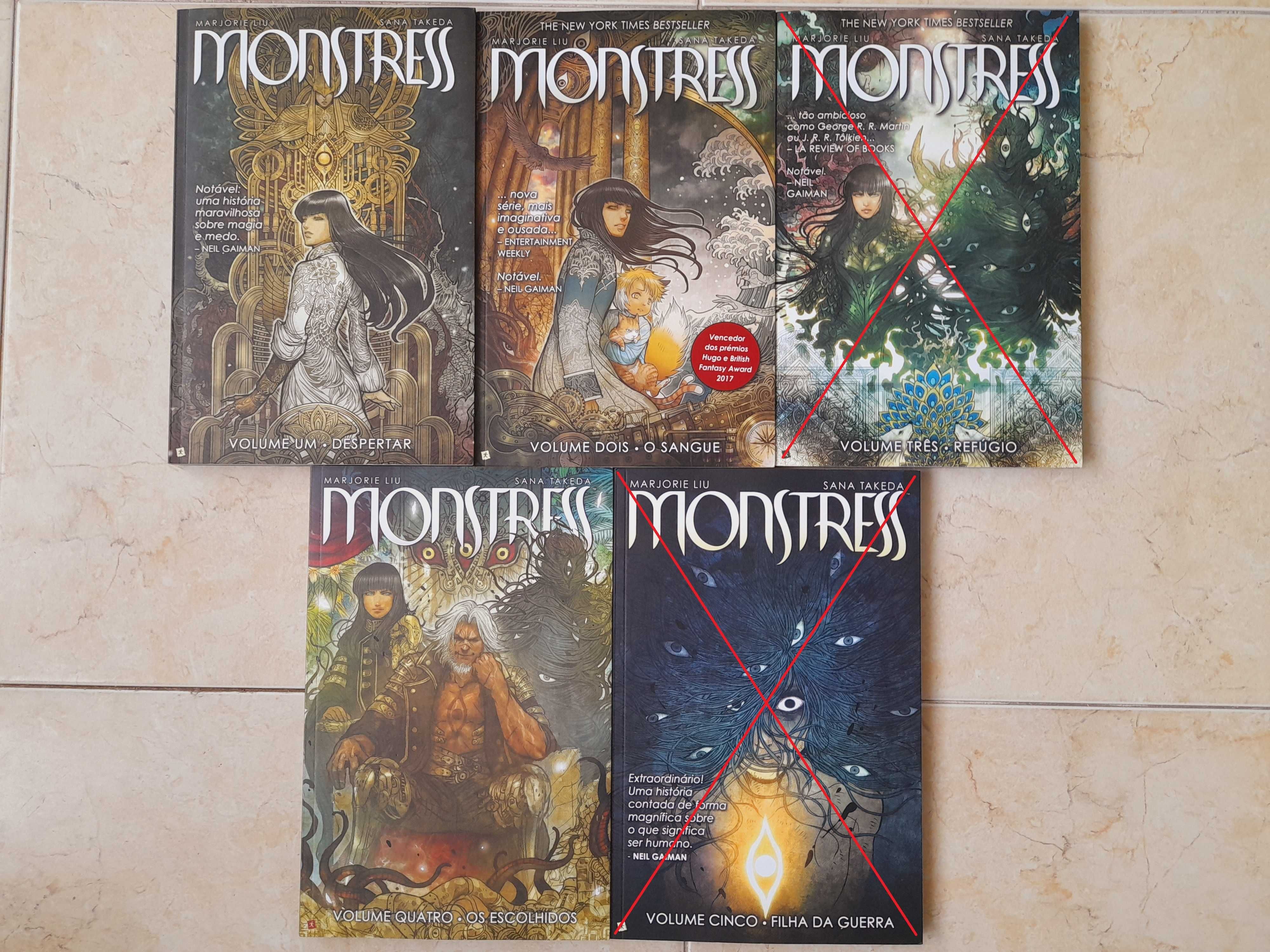 Monstress - 3 volumes (1, 2 e 4)
