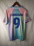 T-shirt sportowy Lewandowski 9 Barcy Nike Turkusowa rozmiar:M 25/26